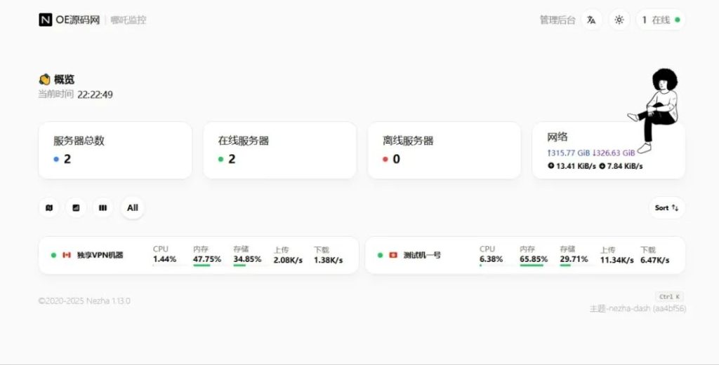 哪吒探针服务器监控保姆级部署教程-小卒博客